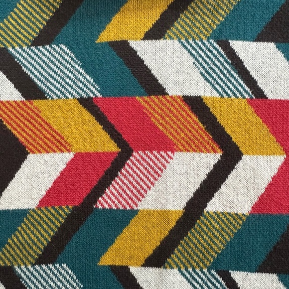 Maeve Multicolor Chevron Short Sleeve Top - Picture 4 of 8